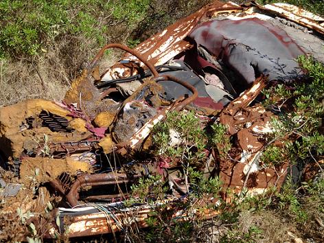 restos de un coche